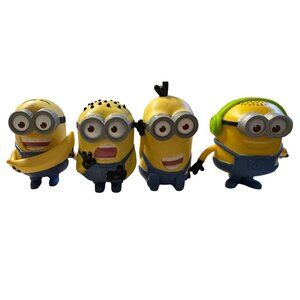 4 Universal Studios Despicable Me Minion McDonalds Happy Meal Toy 2013 x 3 + 201